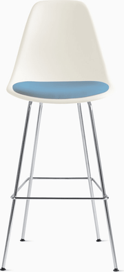 Eames Molded Plastic Stool with Seat Pad Stools herman miller 