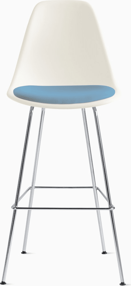 Eames Molded Plastic Stool with Seat Pad Stools herman miller 