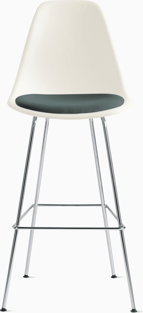 Eames Molded Plastic Stool with Seat Pad Stools herman miller 