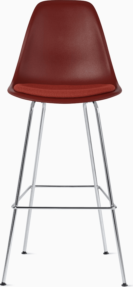 Eames Molded Plastic Stool with Seat Pad Stools herman miller 