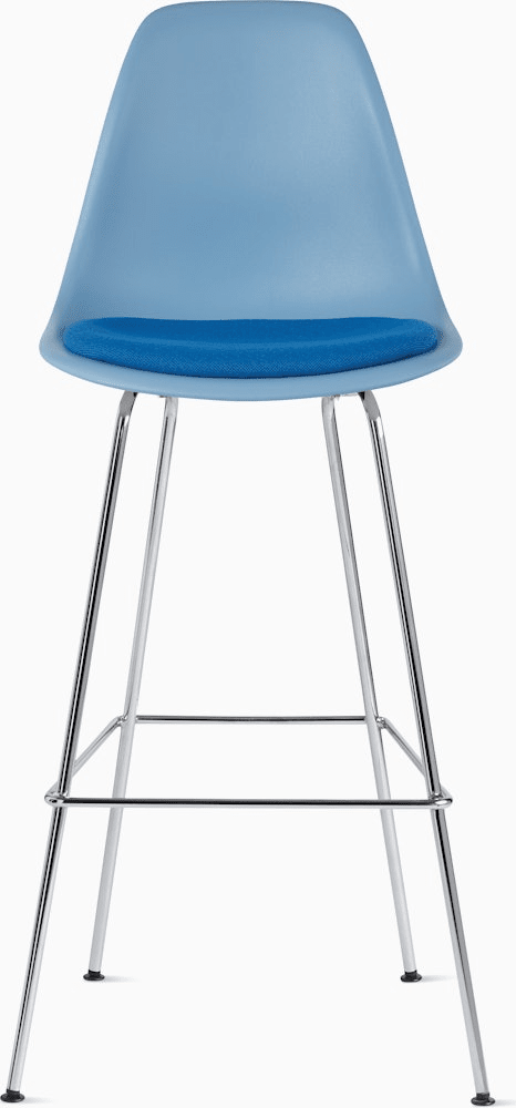 Eames Molded Plastic Stool with Seat Pad Stools herman miller 