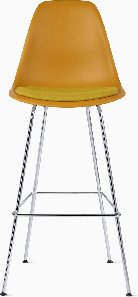 Eames Molded Plastic Stool with Seat Pad Stools herman miller 
