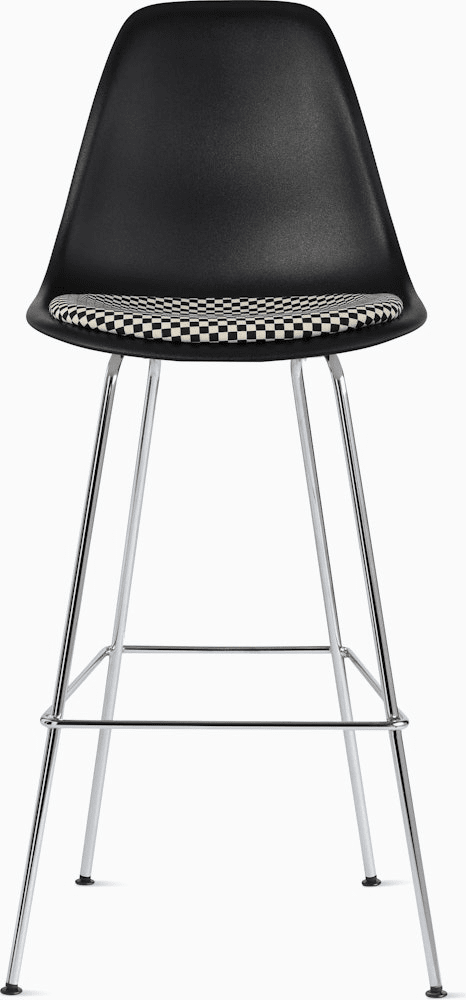 Eames Molded Plastic Stool with Seat Pad Stools herman miller 