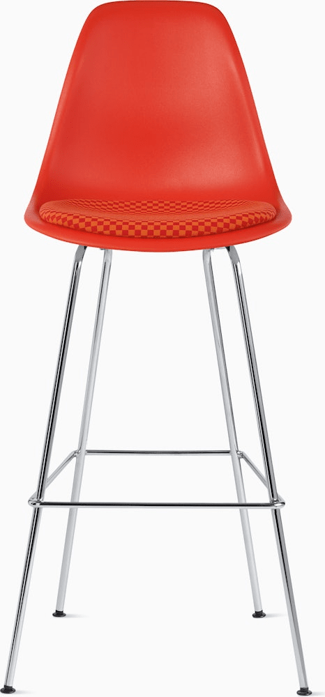 Eames Molded Plastic Stool with Seat Pad Stools herman miller 