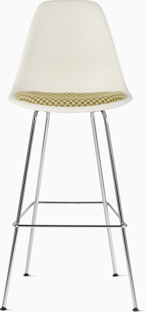 Eames Molded Plastic Stool with Seat Pad Stools herman miller 