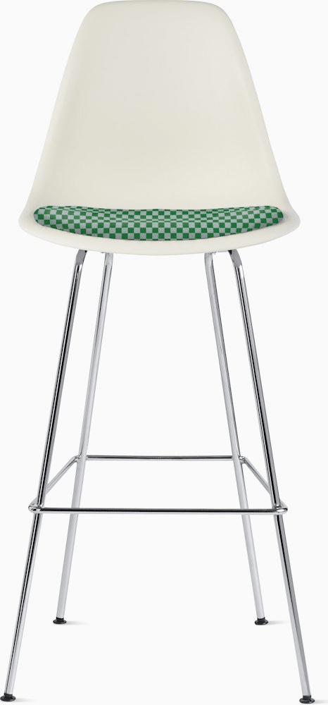 Eames Molded Plastic Stool with Seat Pad Stools herman miller 