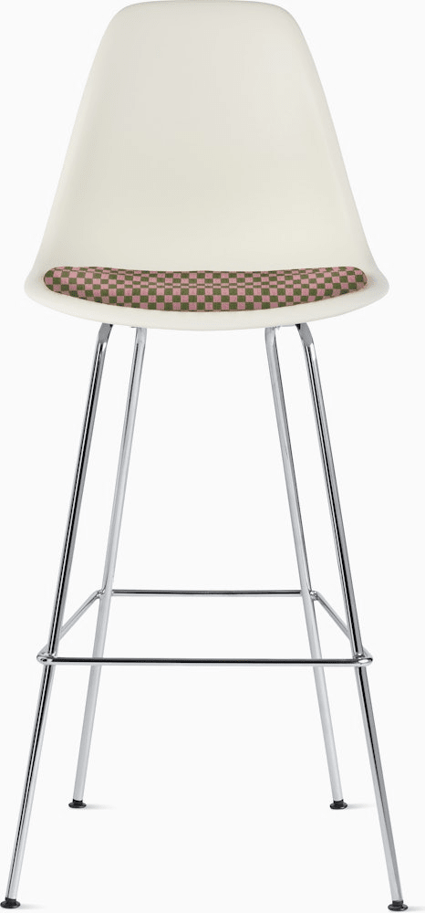 Eames Molded Plastic Stool with Seat Pad Stools herman miller 