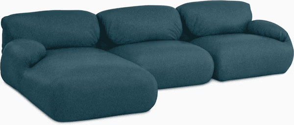 Luva Modular Sectional - Three Seater Sofas herman miller 
