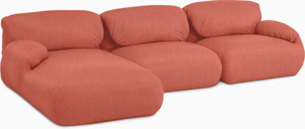 Luva Modular Sectional - Three Seater Sofas herman miller 