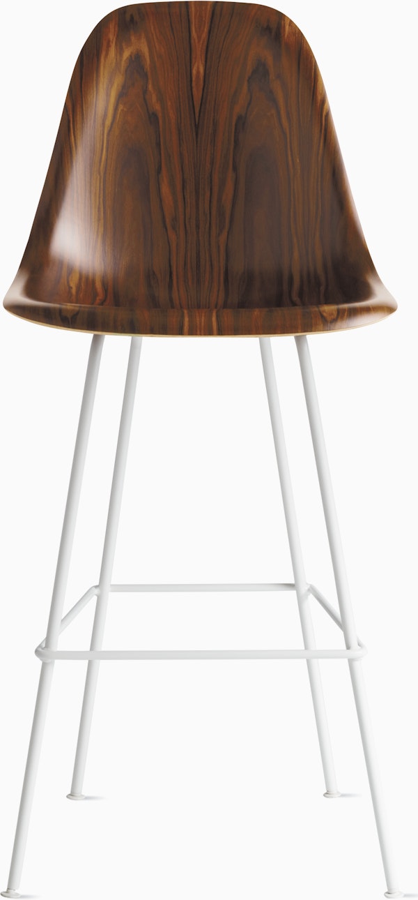 Eames Molded Wood Stool With Seat Pad