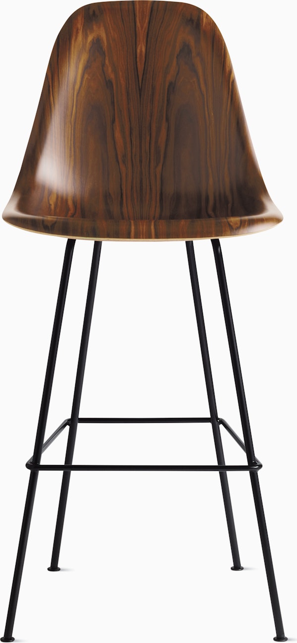 Eames Molded Wood Stool With Seat Pad