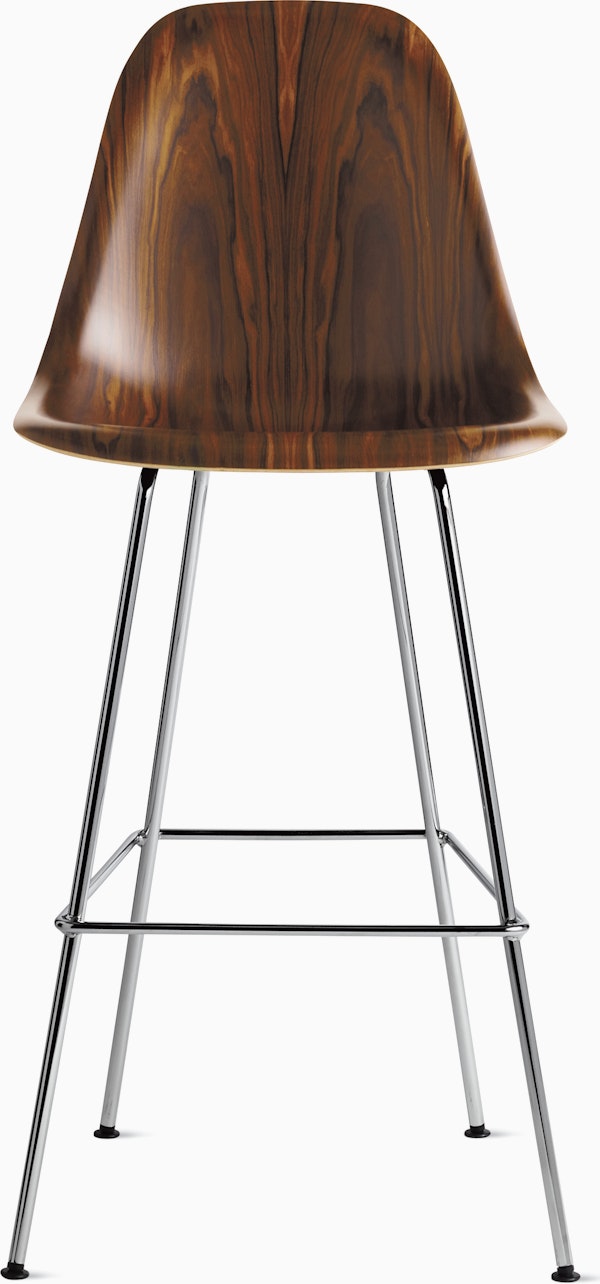 Eames Molded Wood Stool With Seat Pad