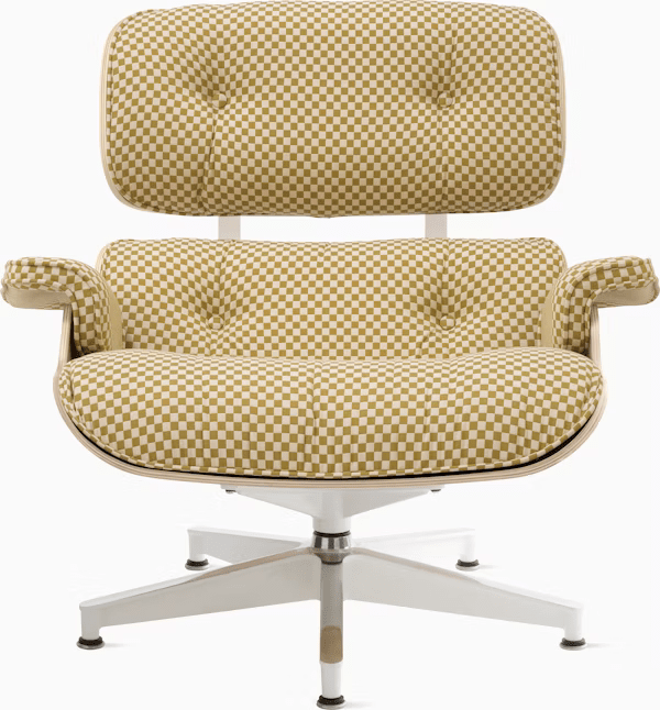 Eames Lounge Chair in White Ash lounge chair herman miller 
