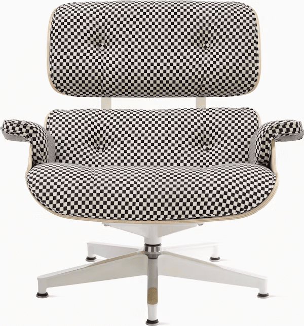 Eames Lounge Chair in White Ash lounge chair herman miller 