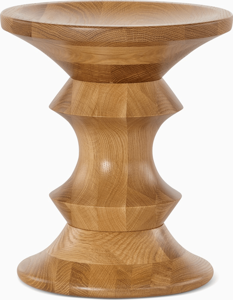 Eames Turned Stool Stools herman miller A Shape White Oak 