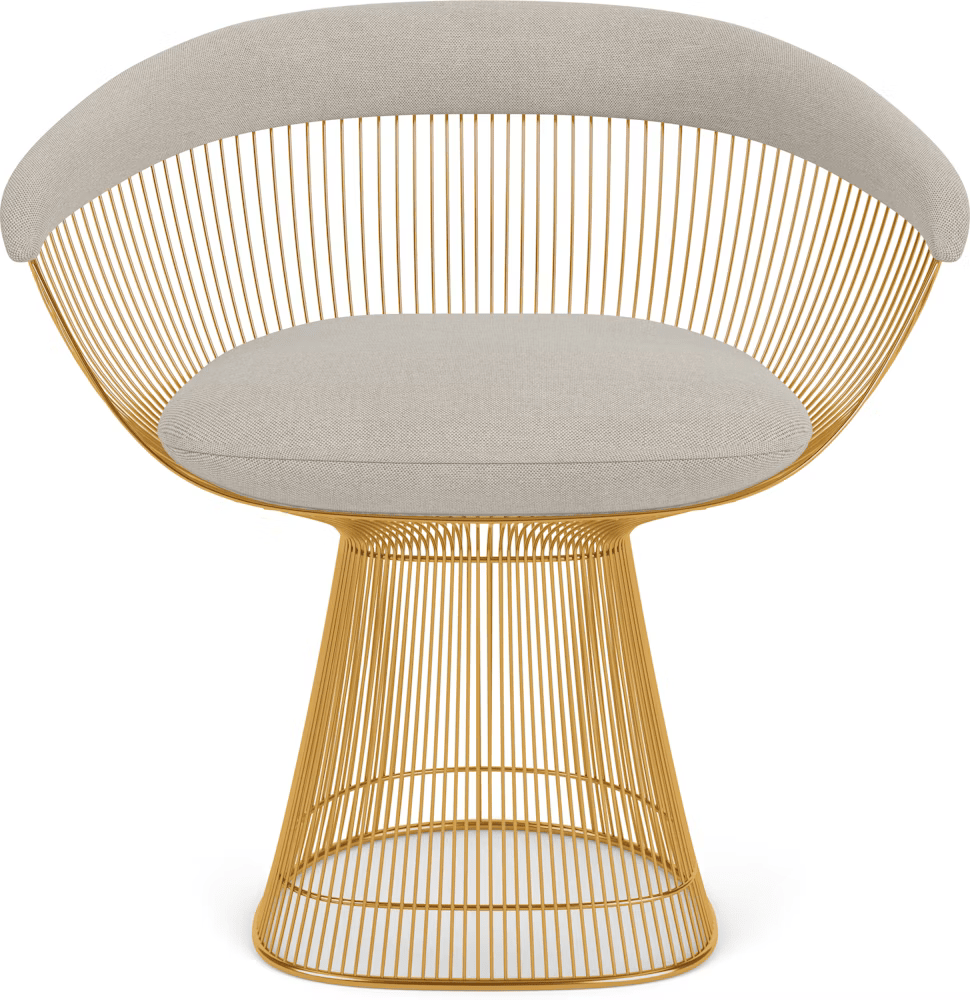 Platner Arm Chair - Gold Side/Dining Knoll 