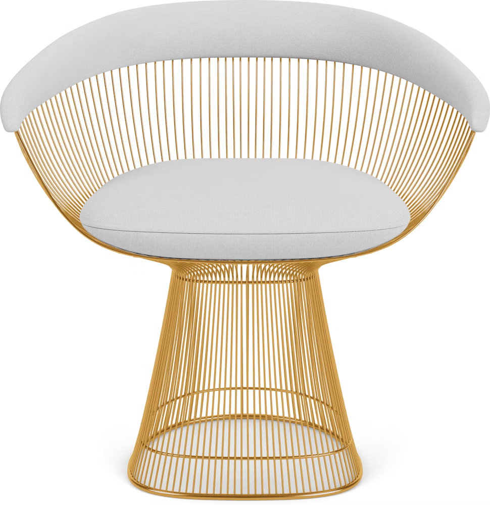 Platner Arm Chair - Gold Side/Dining Knoll 