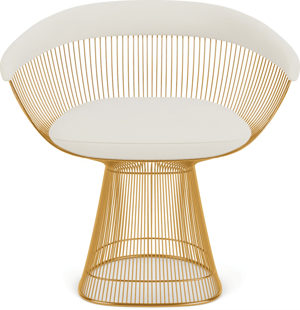 Platner Arm Chair - Gold Side/Dining Knoll 
