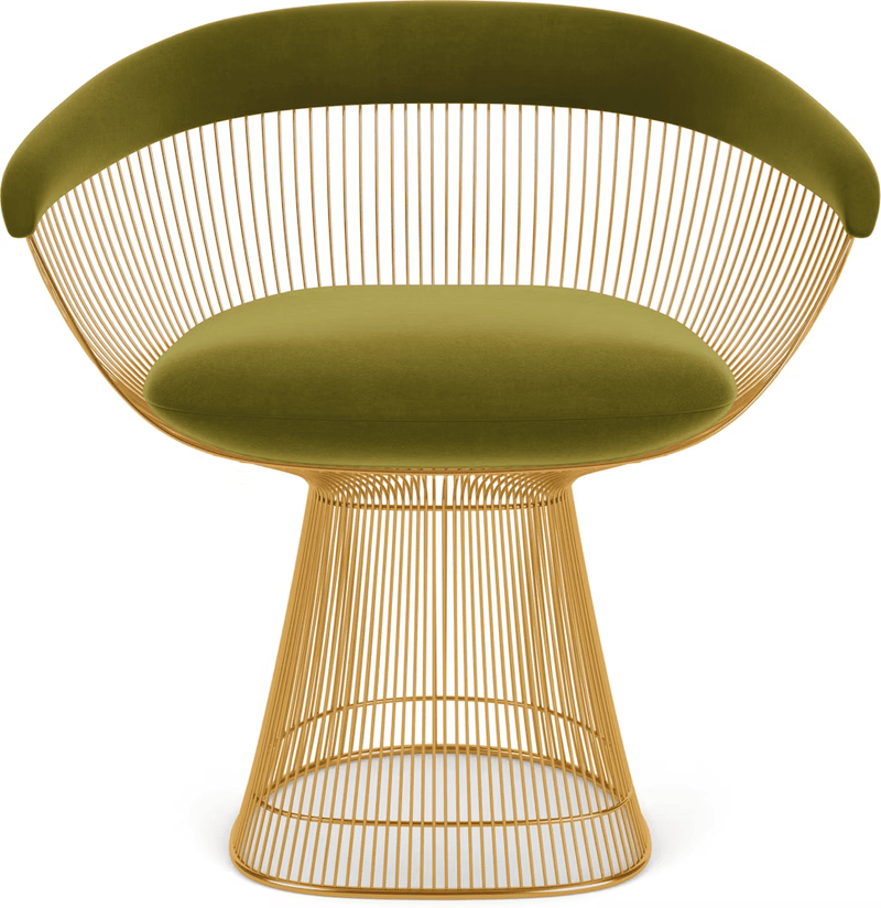 Platner Arm Chair - Gold Side/Dining Knoll 