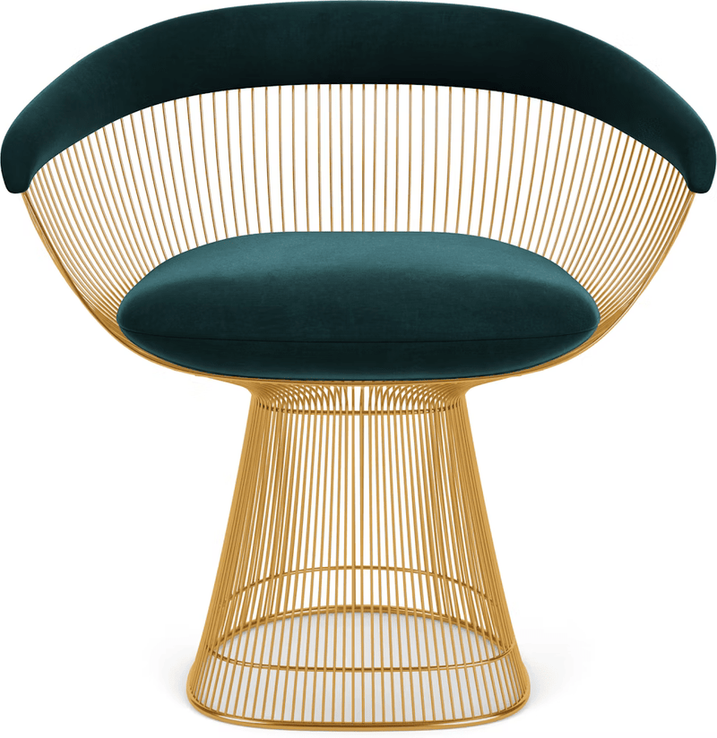 Platner Arm Chair - Gold Side/Dining Knoll 