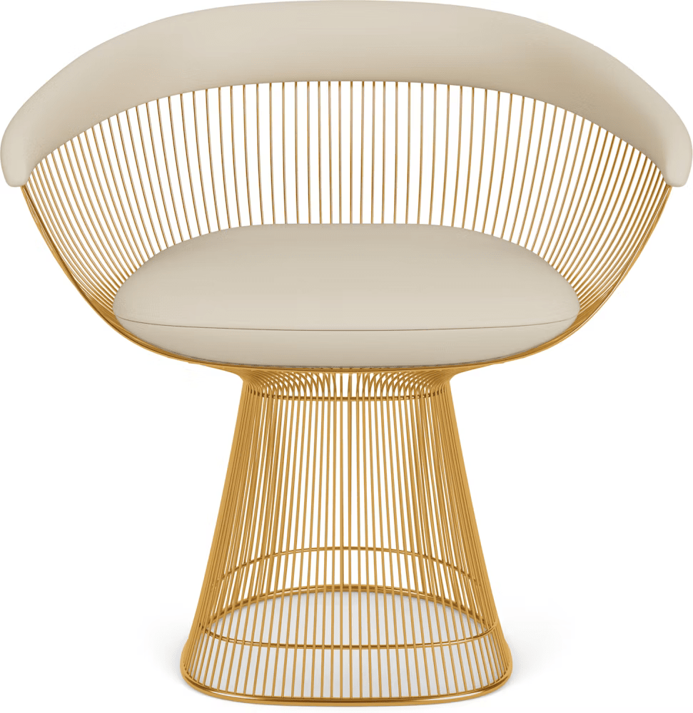 Platner Arm Chair - Gold Side/Dining Knoll 