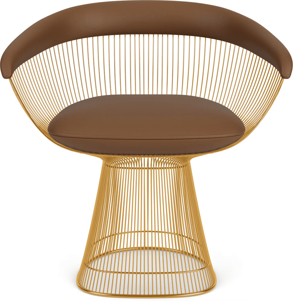 Platner Arm Chair - Gold Side/Dining Knoll 