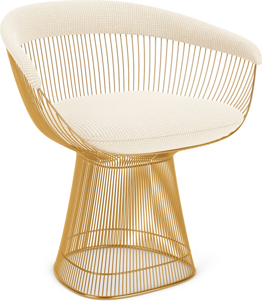 Platner Arm Chair - Gold Side/Dining Knoll 
