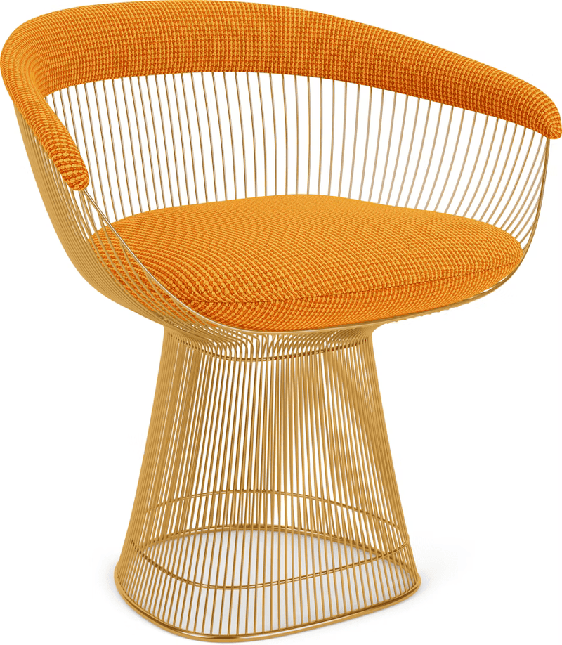 Platner Arm Chair - Gold Side/Dining Knoll 
