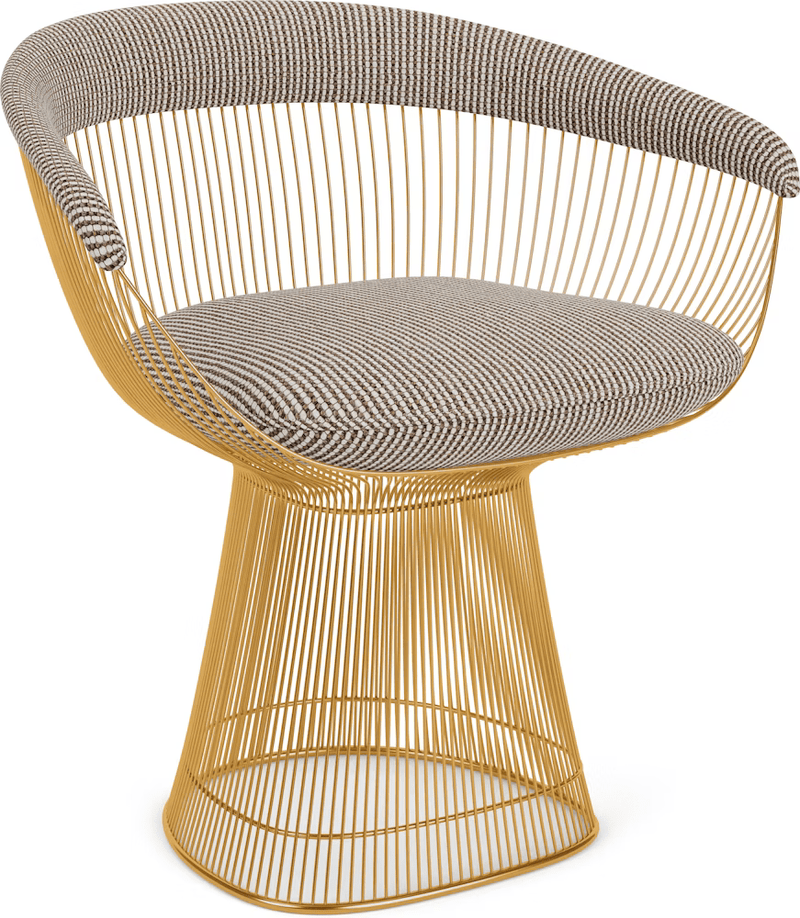 Platner Arm Chair - Gold Side/Dining Knoll 