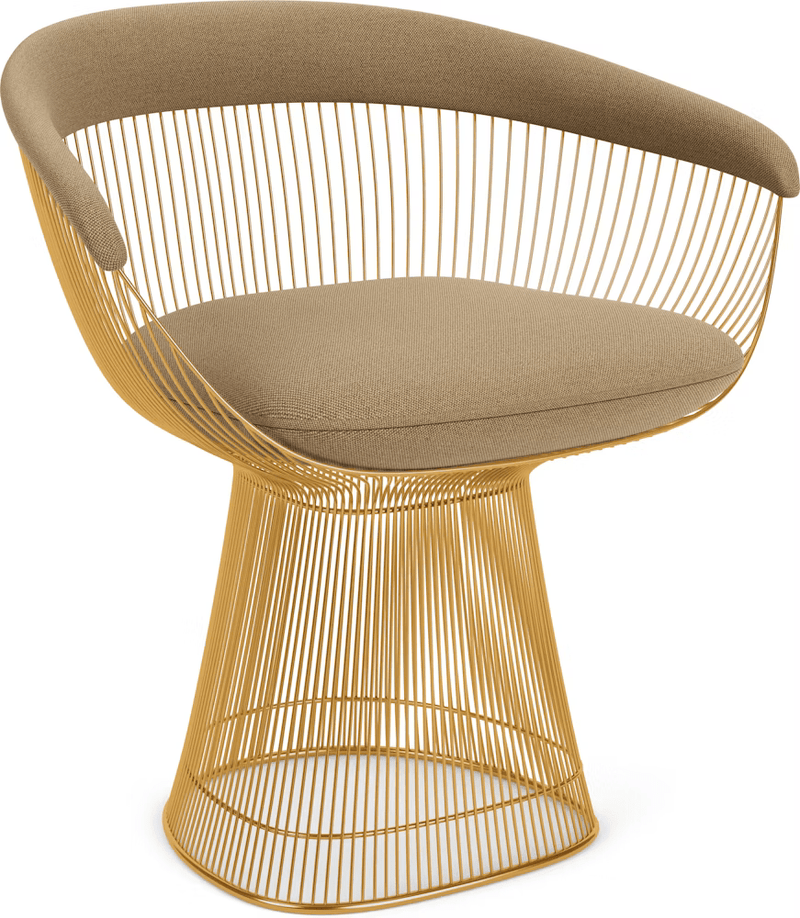 Platner Arm Chair - Gold Side/Dining Knoll 