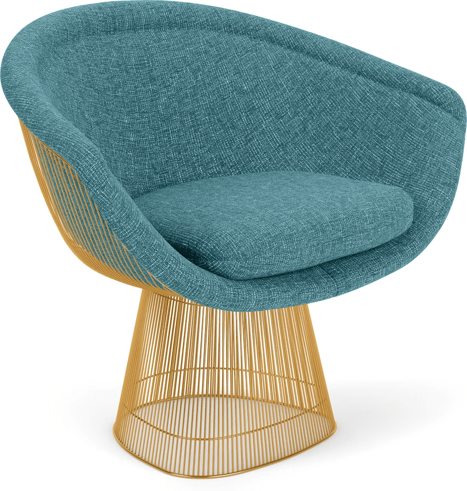 Platner Lounge Chair - Gold lounge chair Knoll 