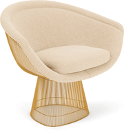 Platner Lounge Chair - Gold lounge chair Knoll 