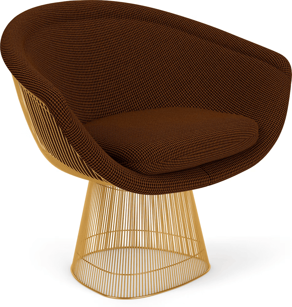 Platner Lounge Chair - Gold lounge chair Knoll 