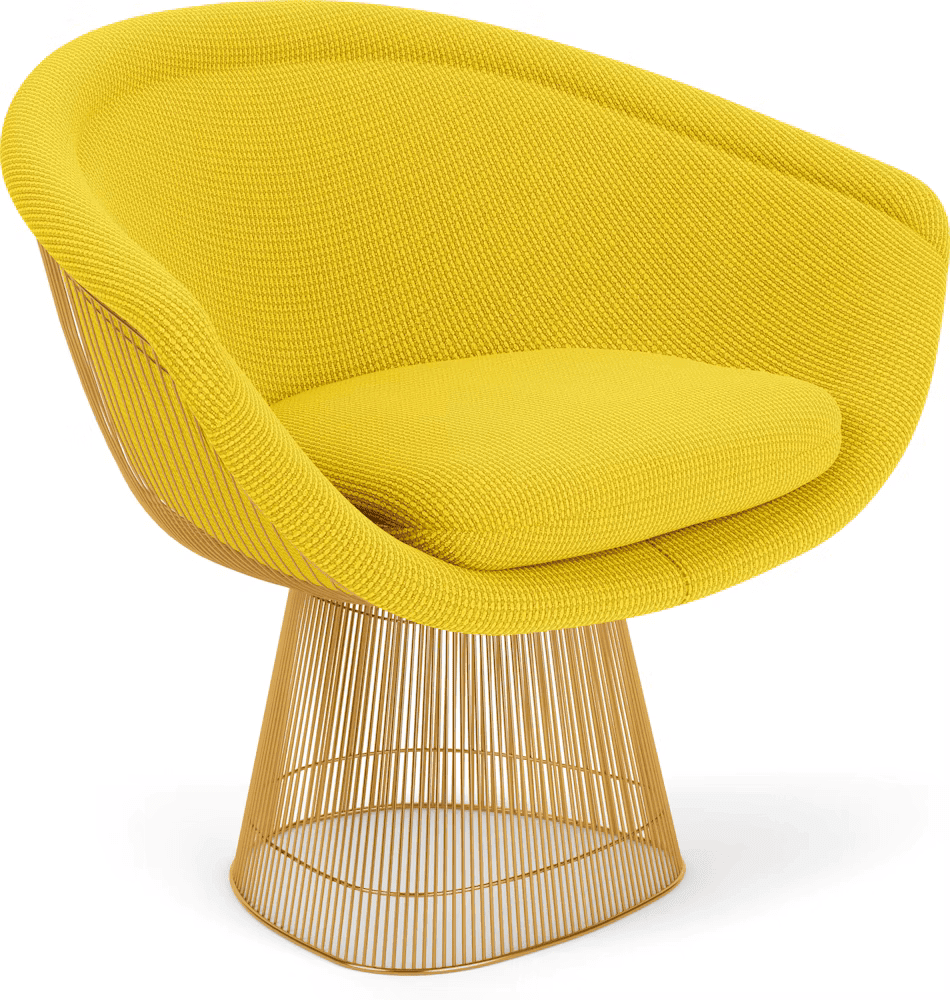 Platner Lounge Chair - Gold lounge chair Knoll 