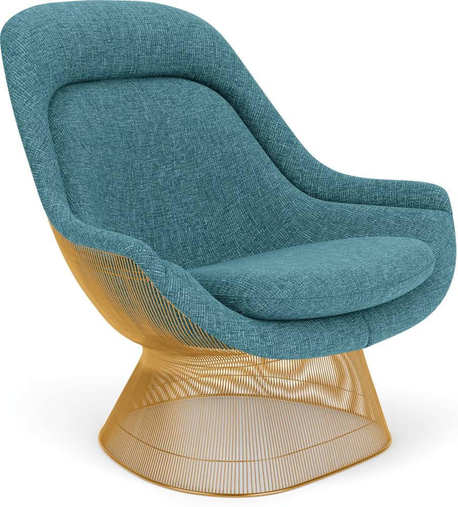 Platner Gold Plated Easy Chair lounge chair Knoll 