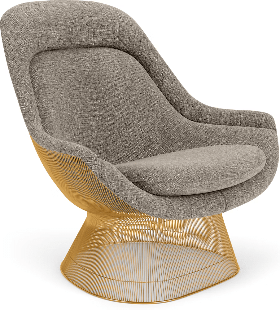 Platner Gold Plated Easy Chair lounge chair Knoll 