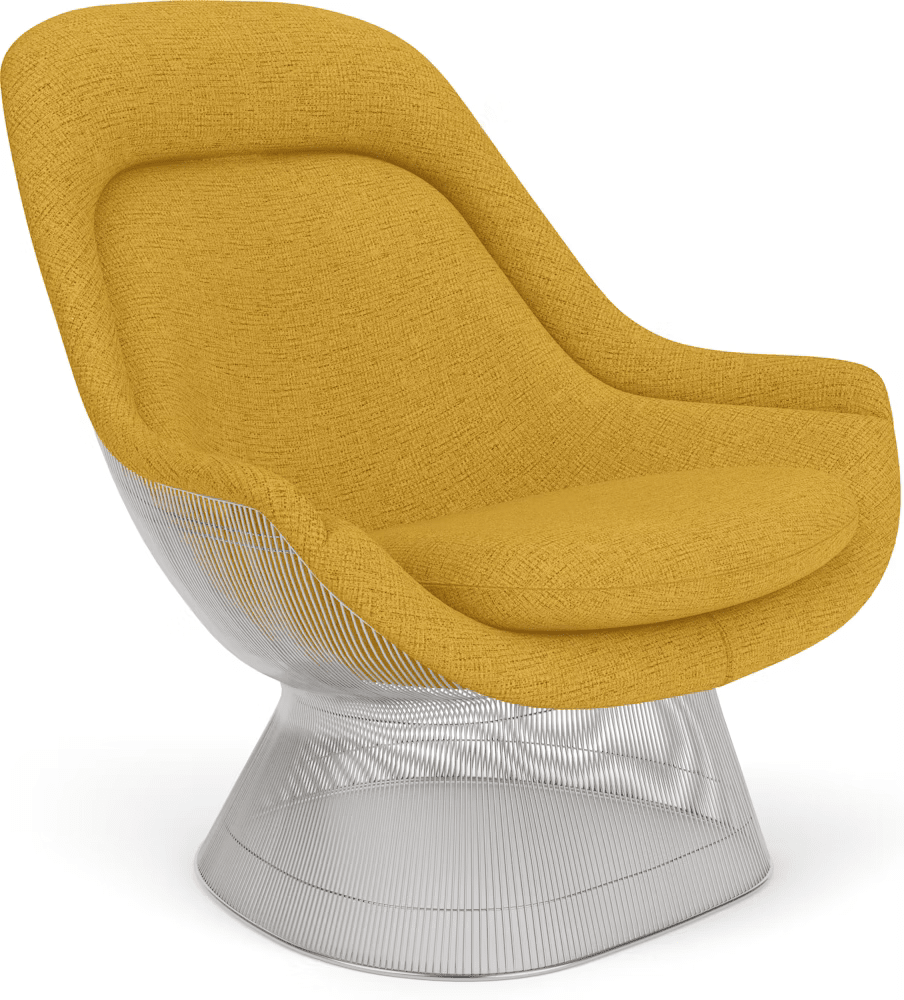 Platner Polished Nickel Easy Chair lounge chair Knoll 