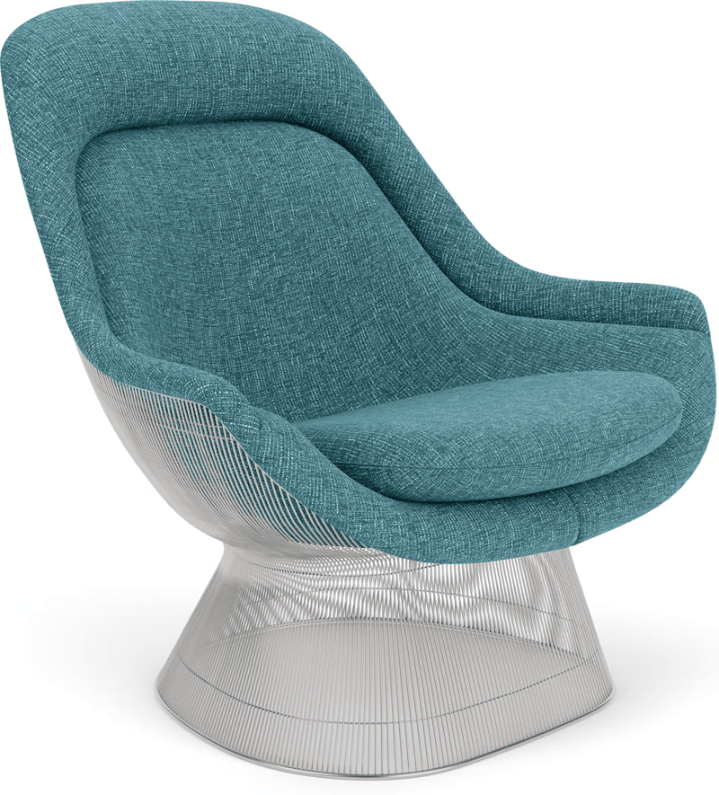 Platner Polished Nickel Easy Chair lounge chair Knoll 