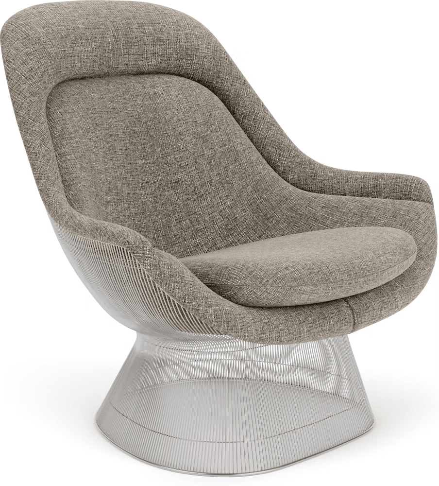 Platner Polished Nickel Easy Chair lounge chair Knoll 