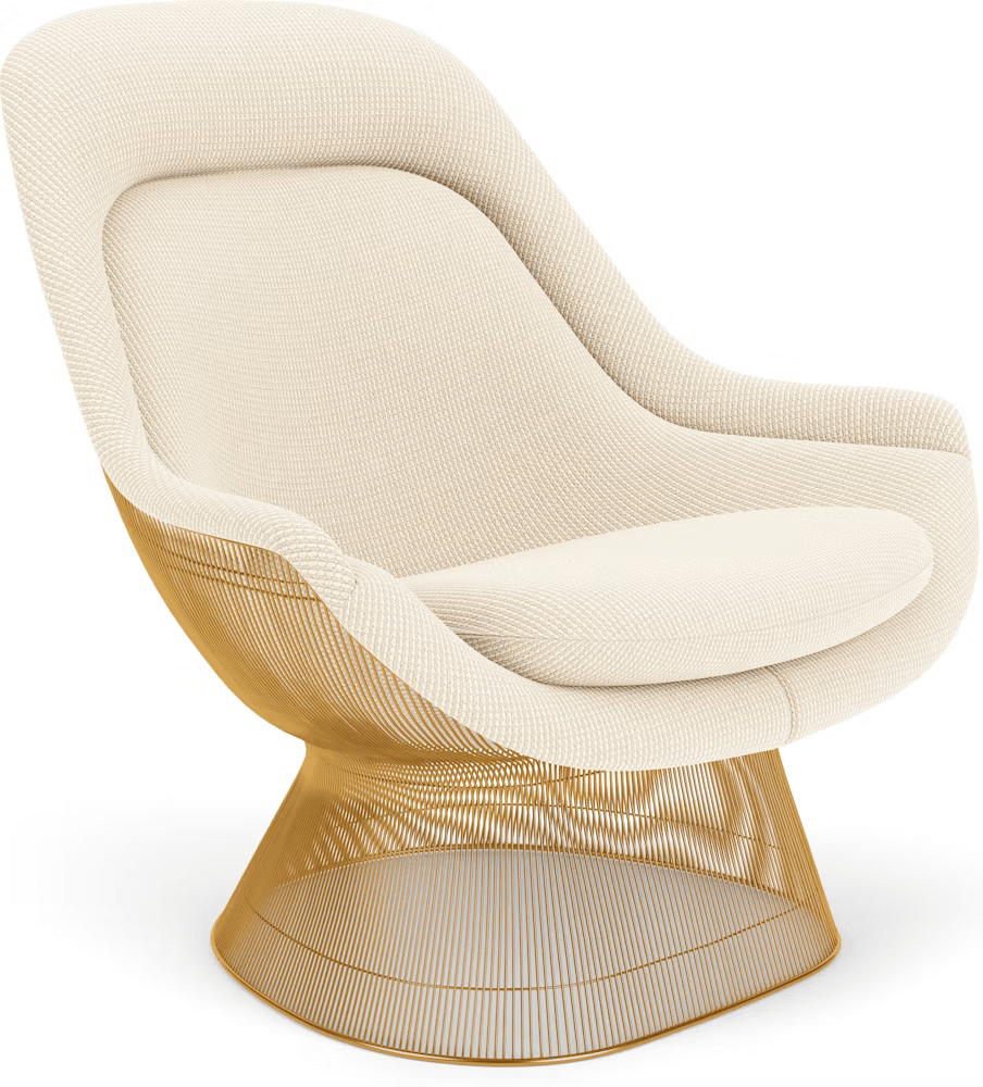 Platner Gold Plated Easy Chair lounge chair Knoll 