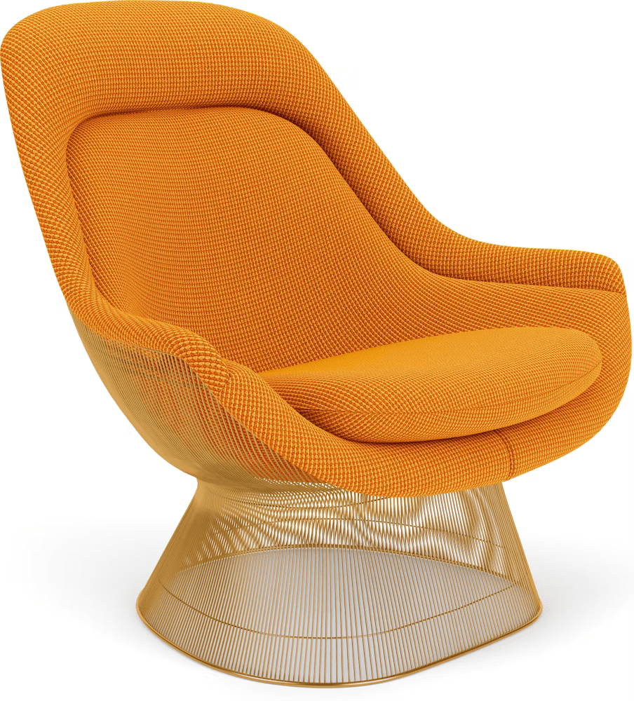 Platner Gold Plated Easy Chair lounge chair Knoll 