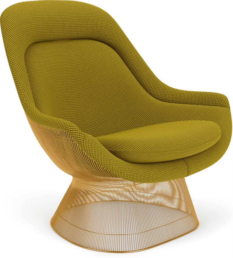 Platner Gold Plated Easy Chair lounge chair Knoll 
