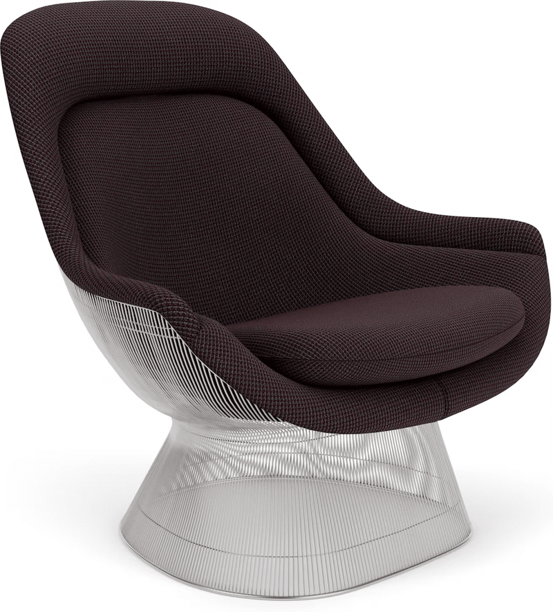 Platner Polished Nickel Easy Chair lounge chair Knoll 