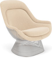 Platner Polished Nickel Easy Chair lounge chair Knoll 