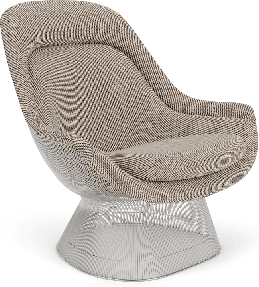 Platner Polished Nickel Easy Chair lounge chair Knoll 