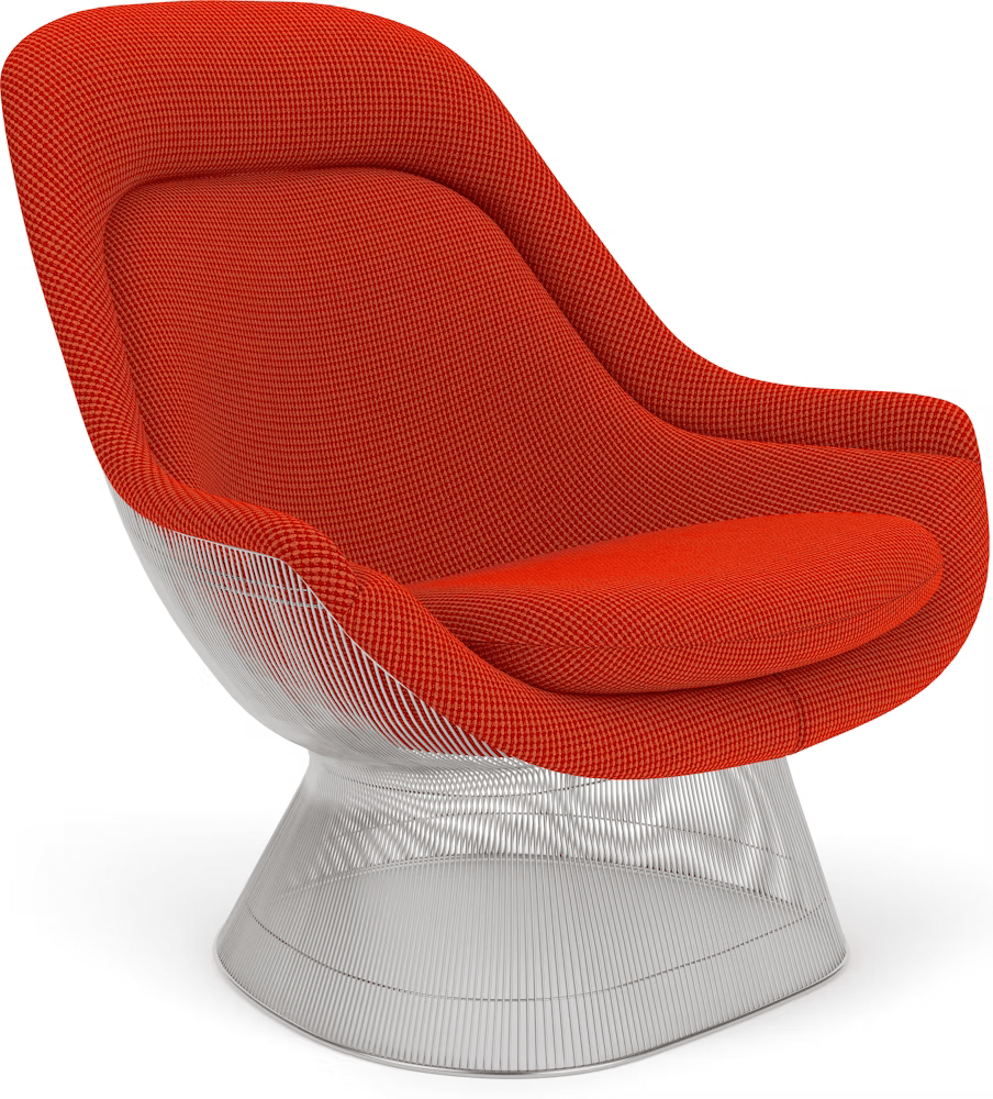 Platner Polished Nickel Easy Chair lounge chair Knoll 