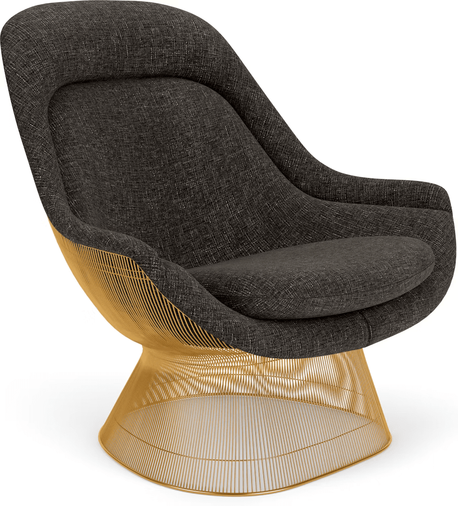 Platner Gold Plated Easy Chair lounge chair Knoll 