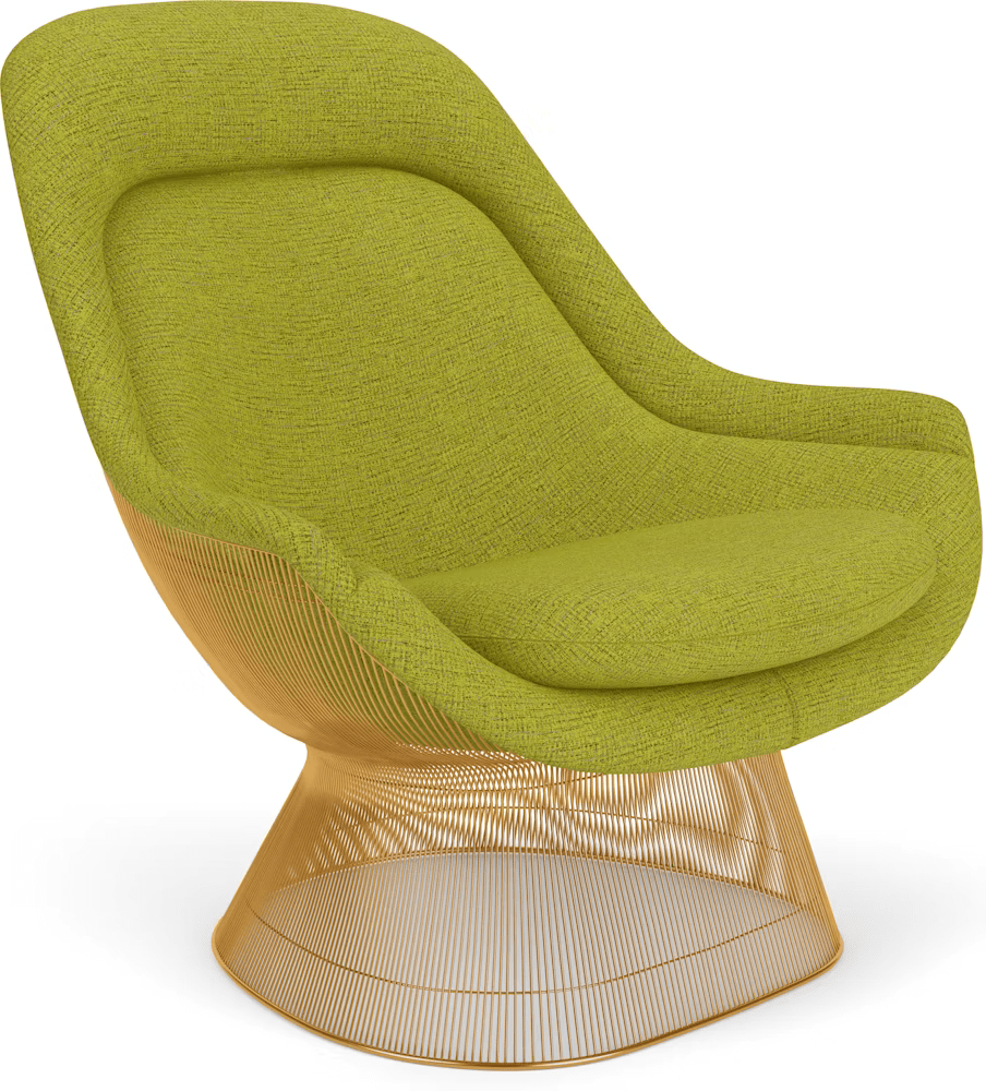 Platner Gold Plated Easy Chair lounge chair Knoll 