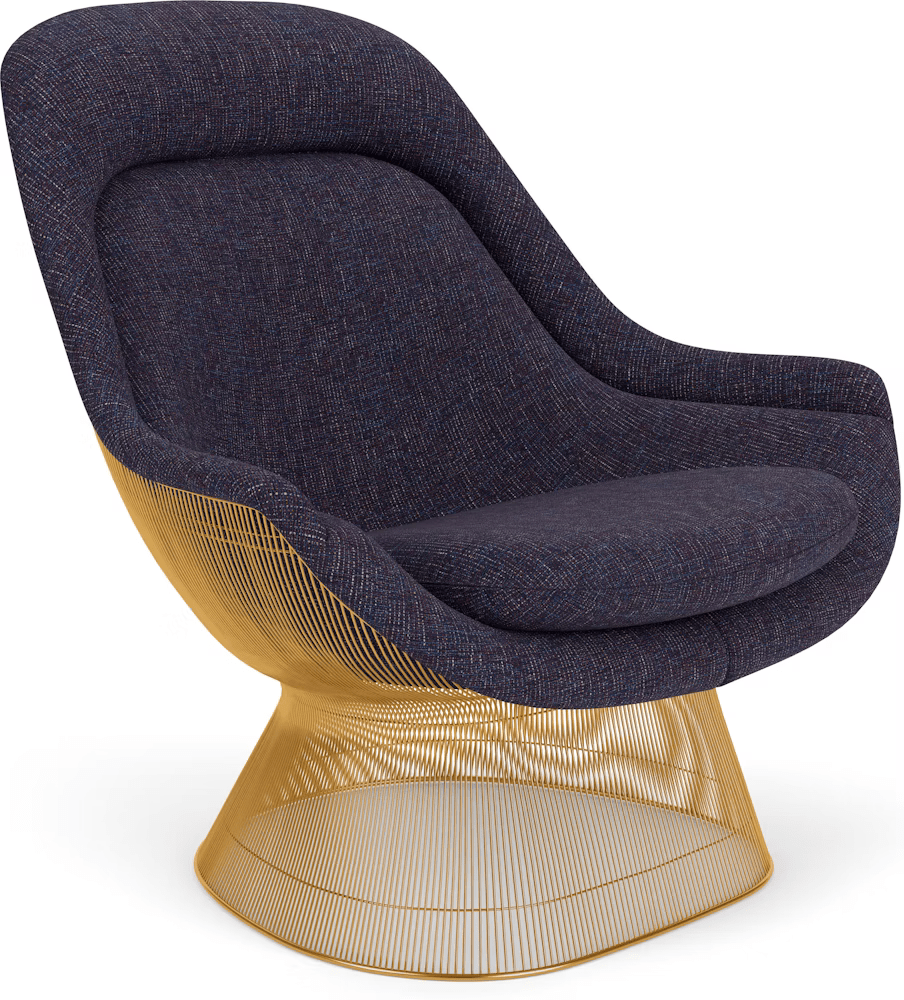 Platner Gold Plated Easy Chair lounge chair Knoll 