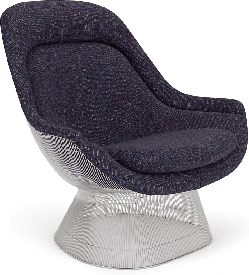 Platner Polished Nickel Easy Chair lounge chair Knoll 